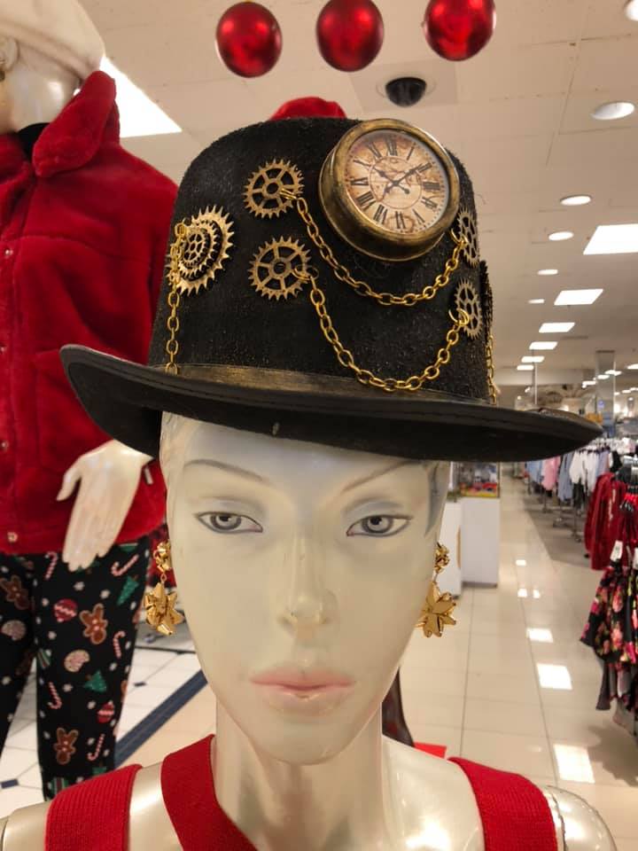 A mannequin wearing a Pamalogy thinking cap means awesomeness is upon you.