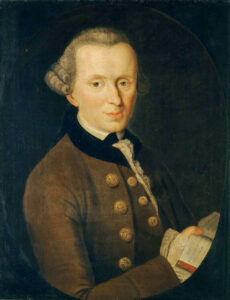 Immanuel Kant (k1724-1824) Public domain portrait by Johann Gottlieb Becker (1720-1782)