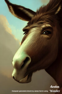 Woke Donkey - symbol of the Democratic Party