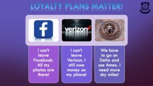 Loyalty Plans Matter - three examples